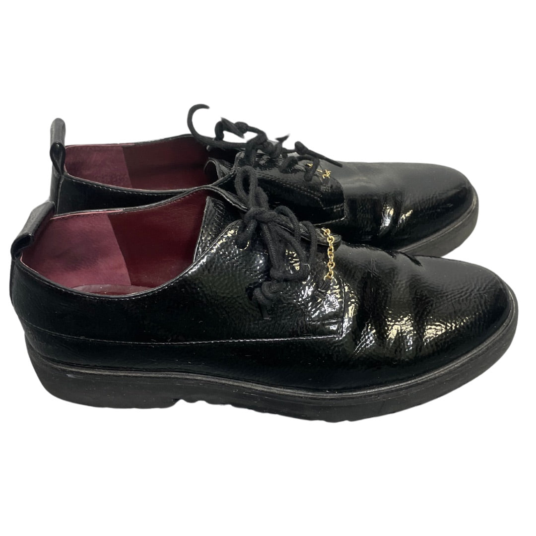 Black Franco Sarto Patten Leather Shoes, 8