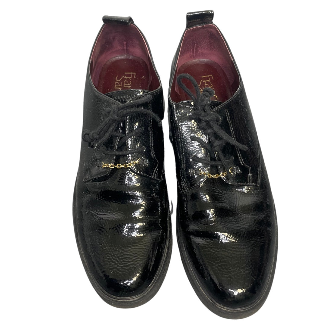 Black Franco Sarto Patten Leather Shoes, 8