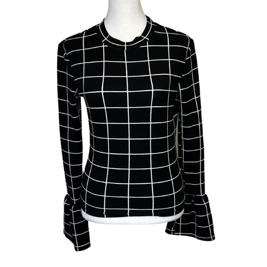 Black/White Shein Top Blouse, S