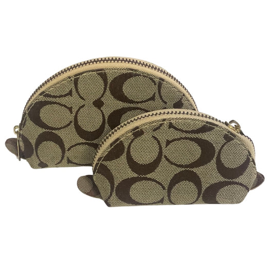 Brown Coach (Dupe) (2) Small Makeup Bags