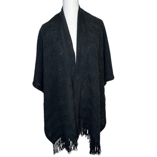 Black Vince Camuto Poncho, OS