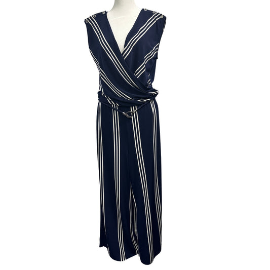 Blue/White Lauren by Ralph Lauren Pant's Jumpsuit, M